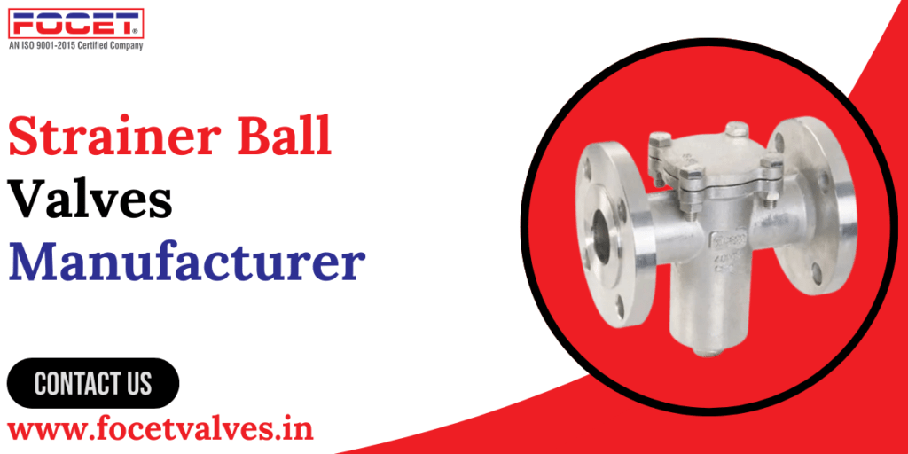 Strainer Ball Valves Manufacturer